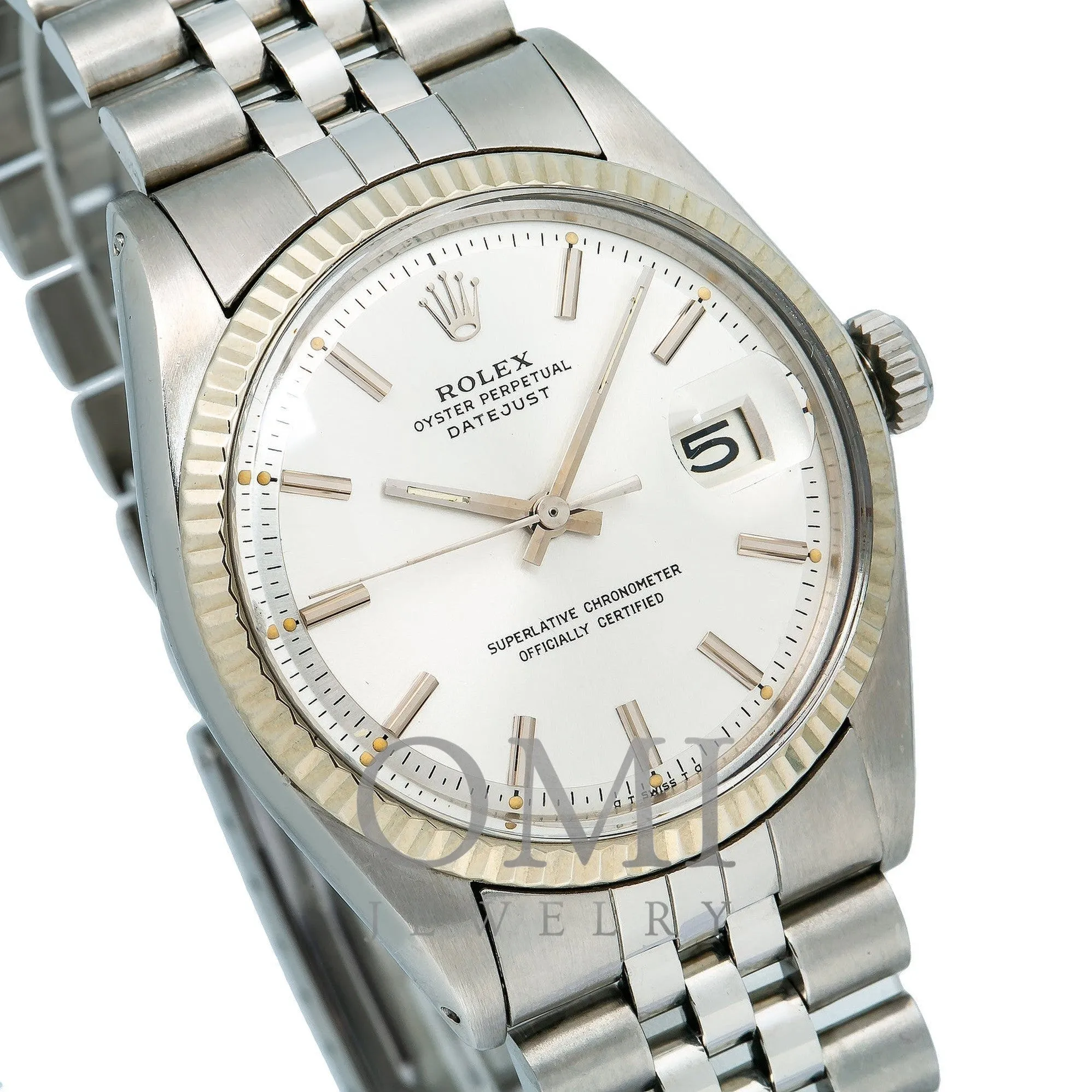 Rolex Datejust 1601 36MM Silver Dial With Stainless Steel Jubilee Bracelet