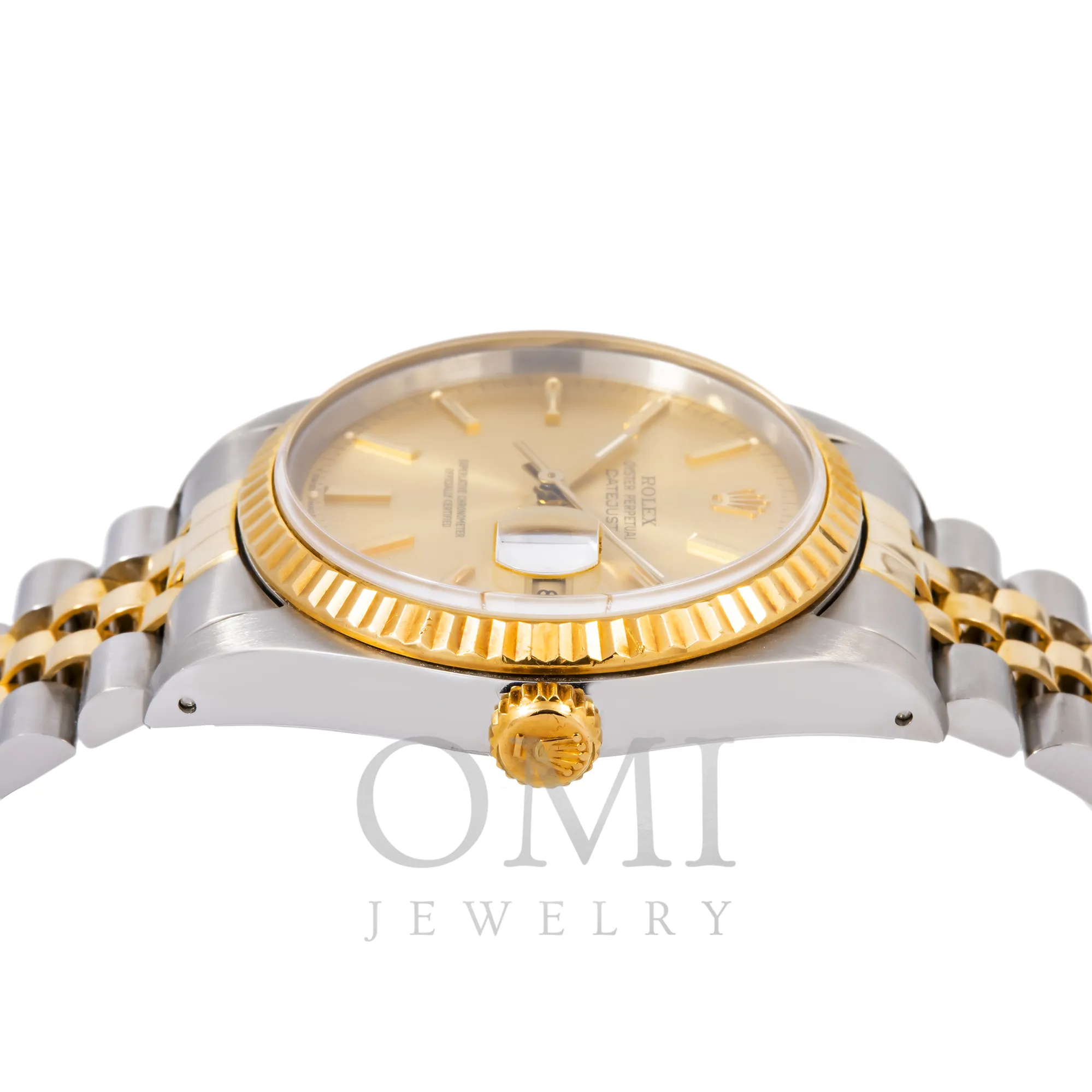 ROLEX DATEJUST 16233 36MM CHAMPAGNE DIAL WITH TWO TONE JUBILEE BRACELET