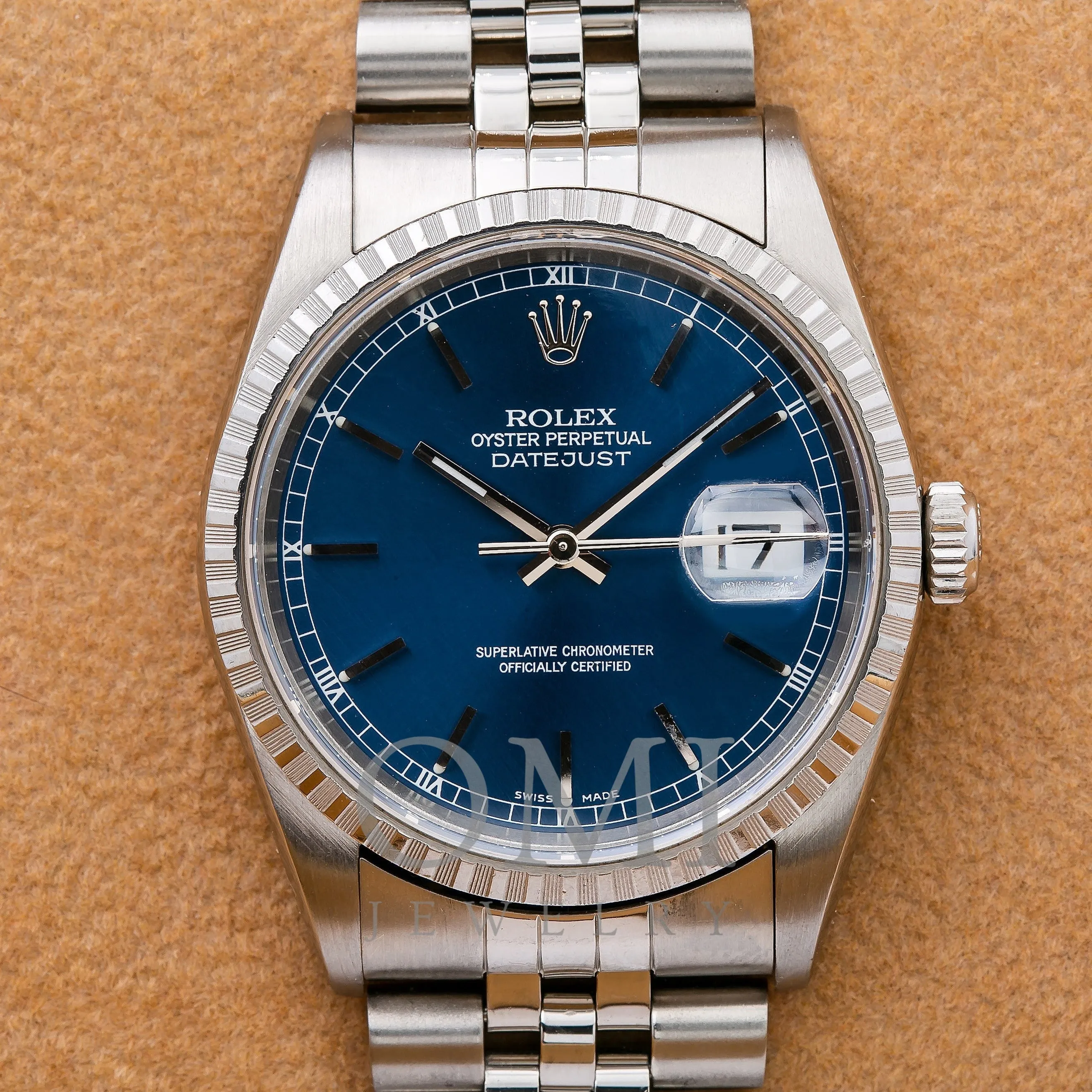 Rolex Datejust 16234 36MM Blue Dial With Stainless Steel Jubilee Bracelet