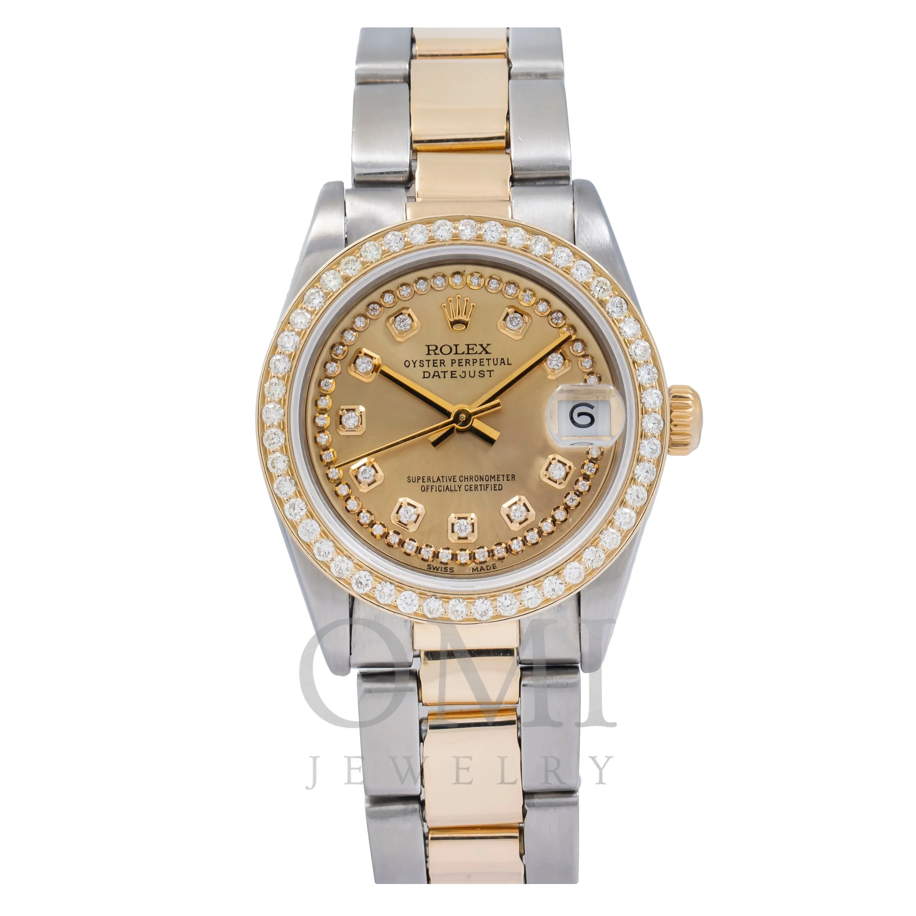 Rolex Datejust 68240 31MM Champagne Diamond Dial With Two-Tone Bracelet