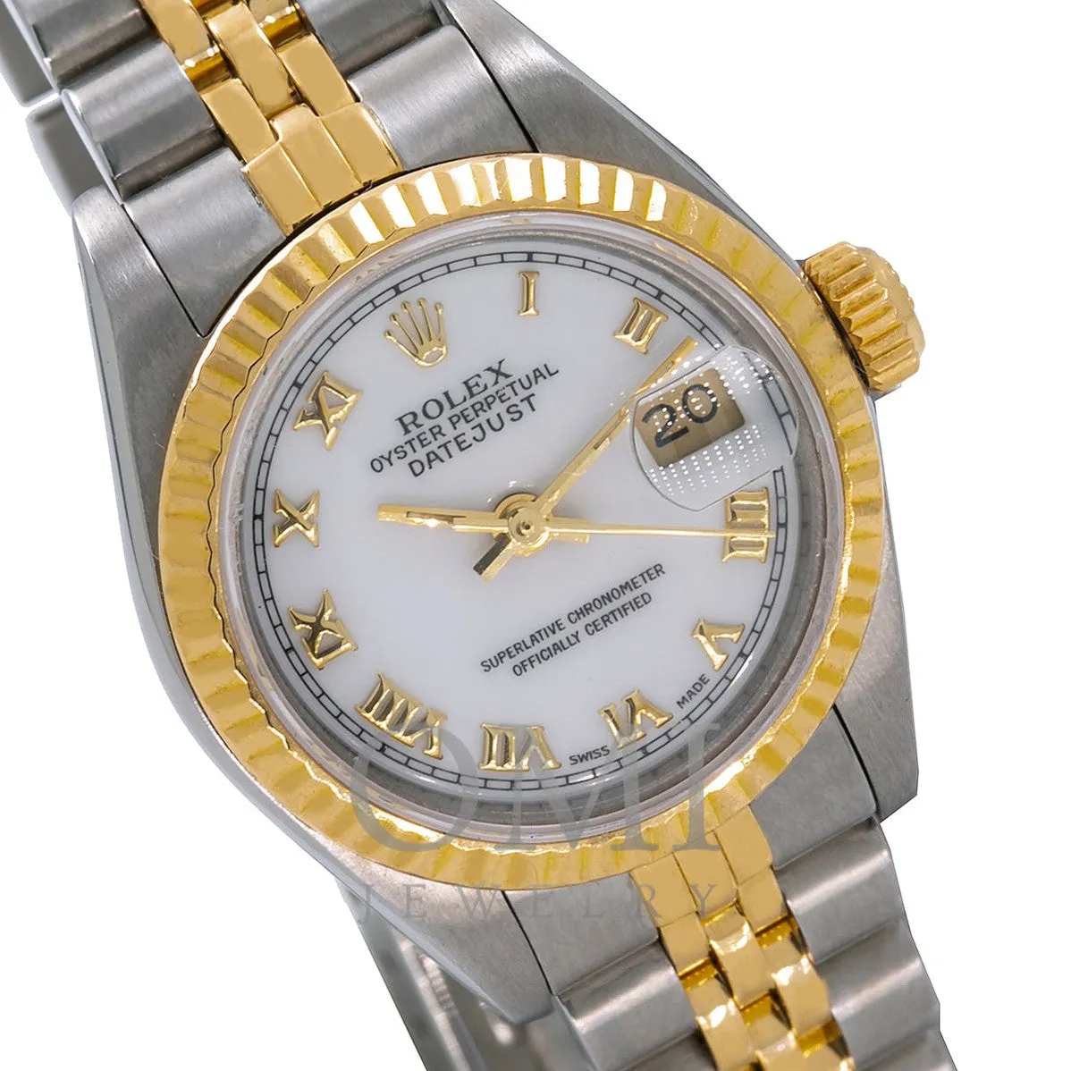 Rolex Datejust 69173 26MM White Dial With Two Tone Bracelet