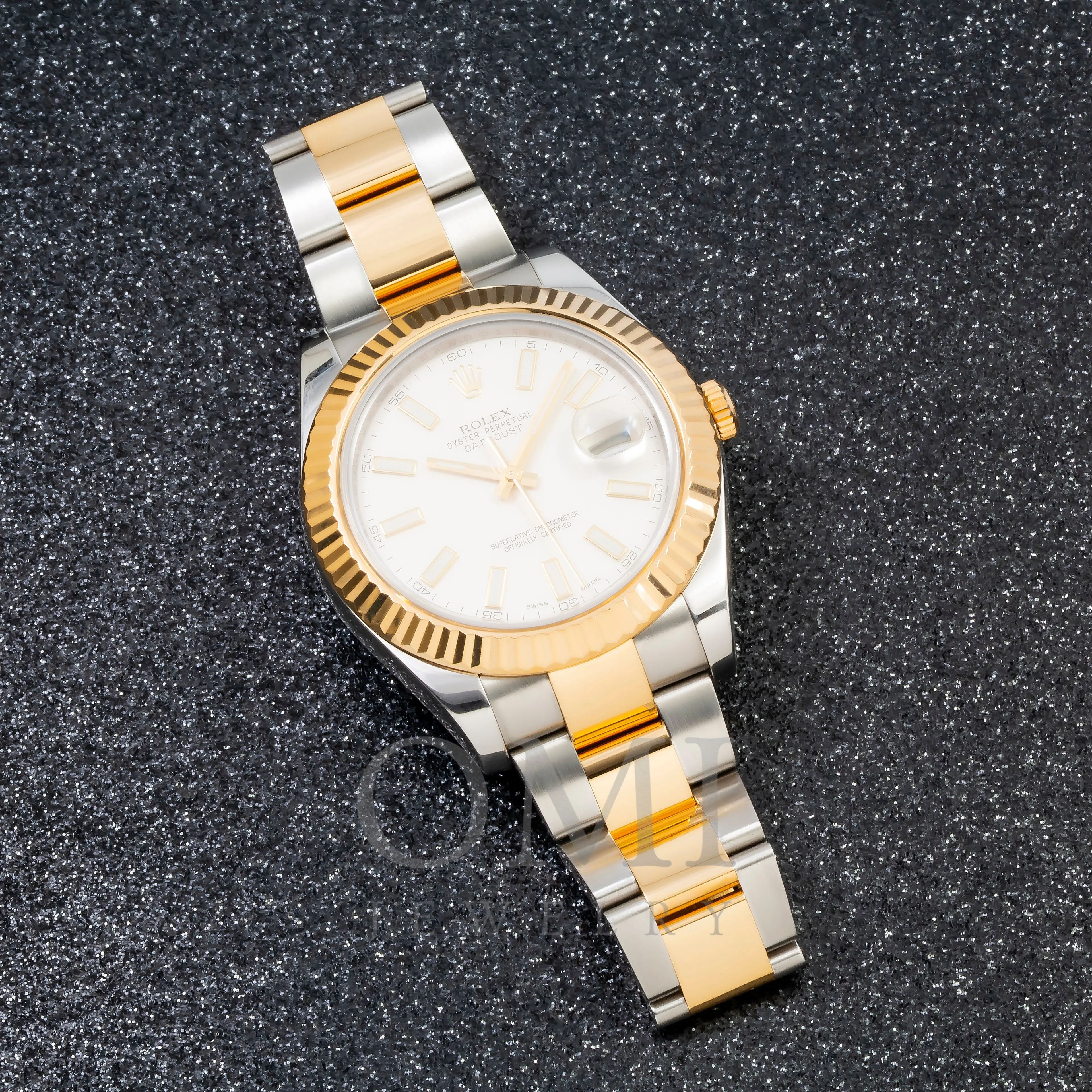 Rolex Datejust II 116333 41MM White Dial With Two Tone Oyster Bracelet