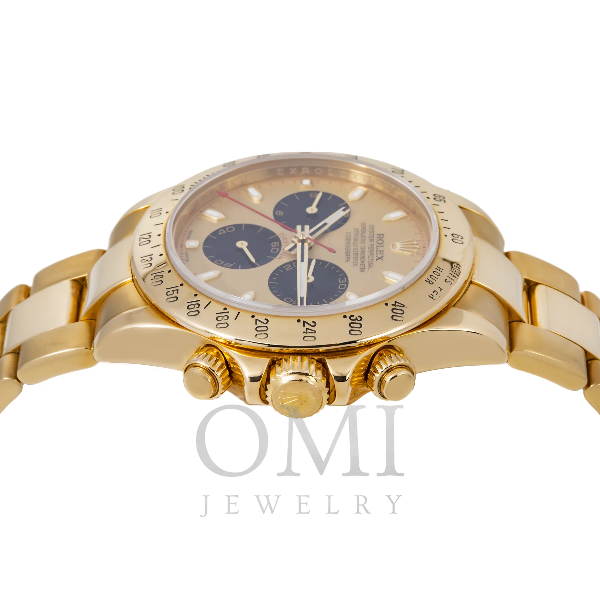 ROLEX DAYTONA 116528 40MM CHAMPAGNE DIAL WITH YELLOW GOLD BRACELET