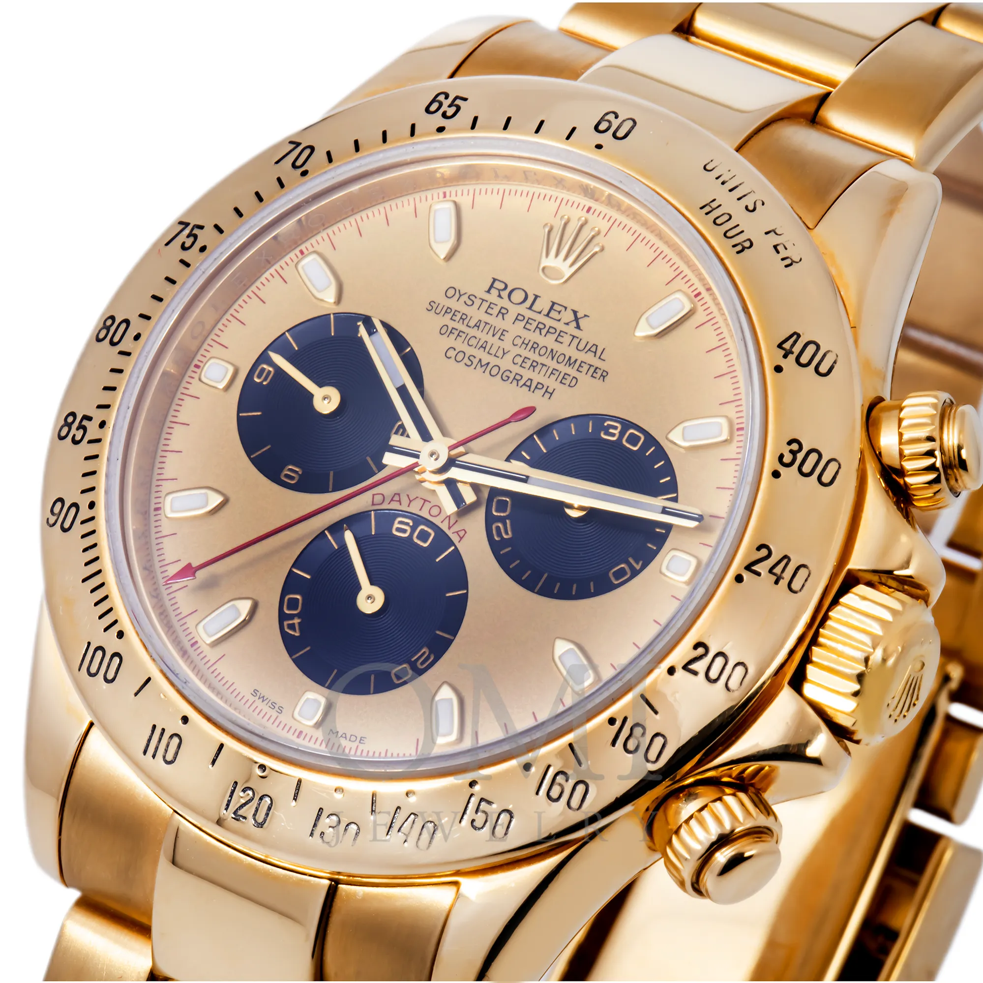 ROLEX DAYTONA 116528 40MM CHAMPAGNE DIAL WITH YELLOW GOLD BRACELET