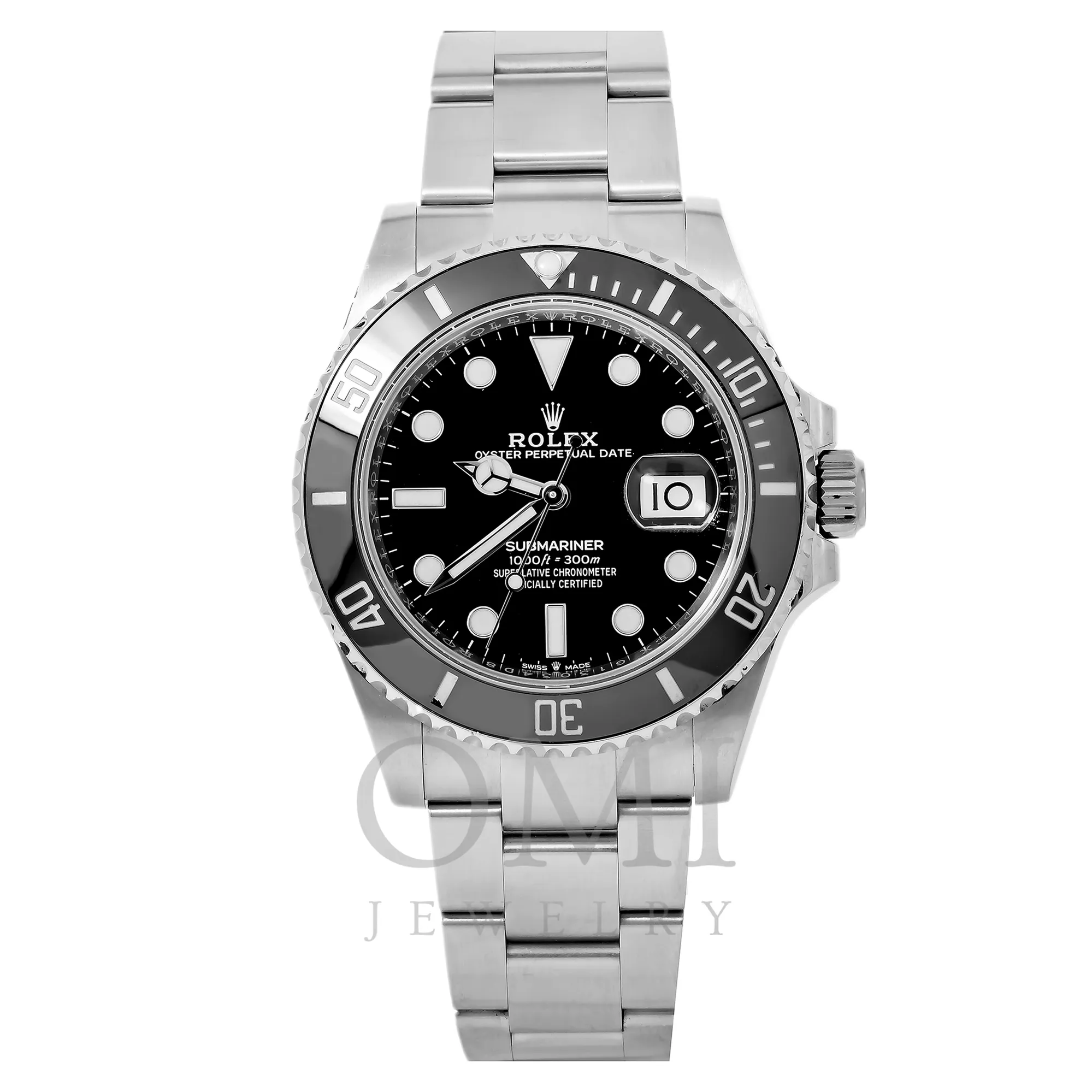 Rolex OystePerpetual Date Submariner 126610LN 41MM Black Dial With Stainless Steel Oyster Bracelet.