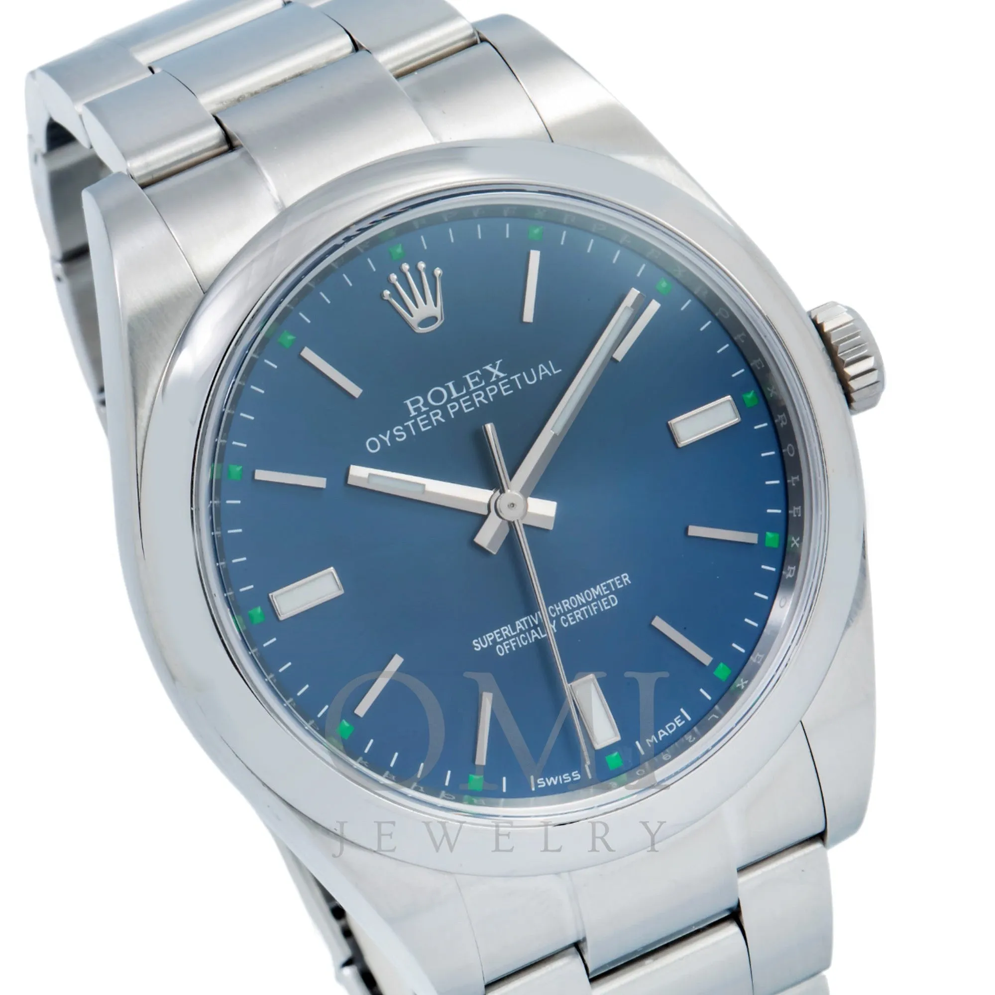 Rolex Oyster Perpetual 114300 39MM Blue Dial With Stainless Steel Oyster Bracelet