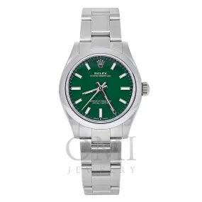 ROLEX OYSTER PERPETUAL 277200 - 31MM LADIES WATCH WITH STAINLESS STEEL OYSTER BRACELET AND DOMED BEZEL