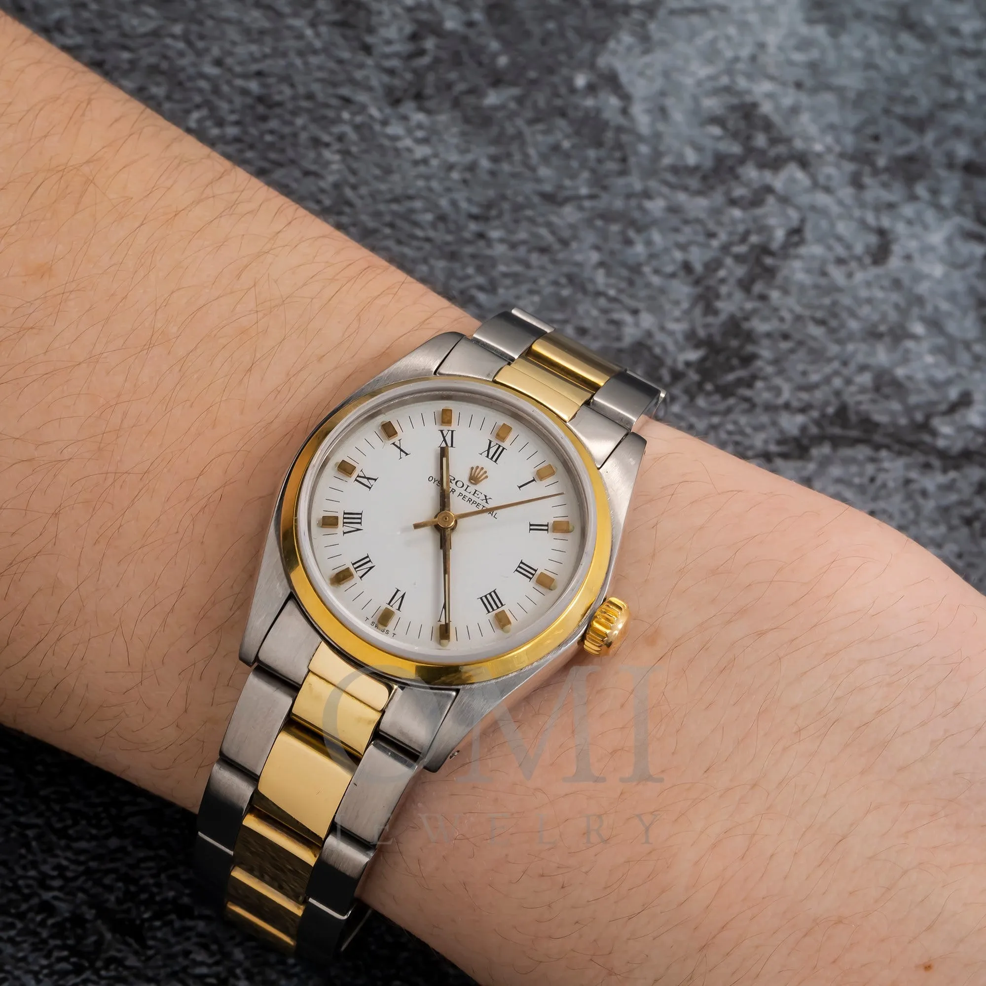 Rolex Oyster Perpetual 6748 31MM White Dial With Two-Tone Oyster Bracelet