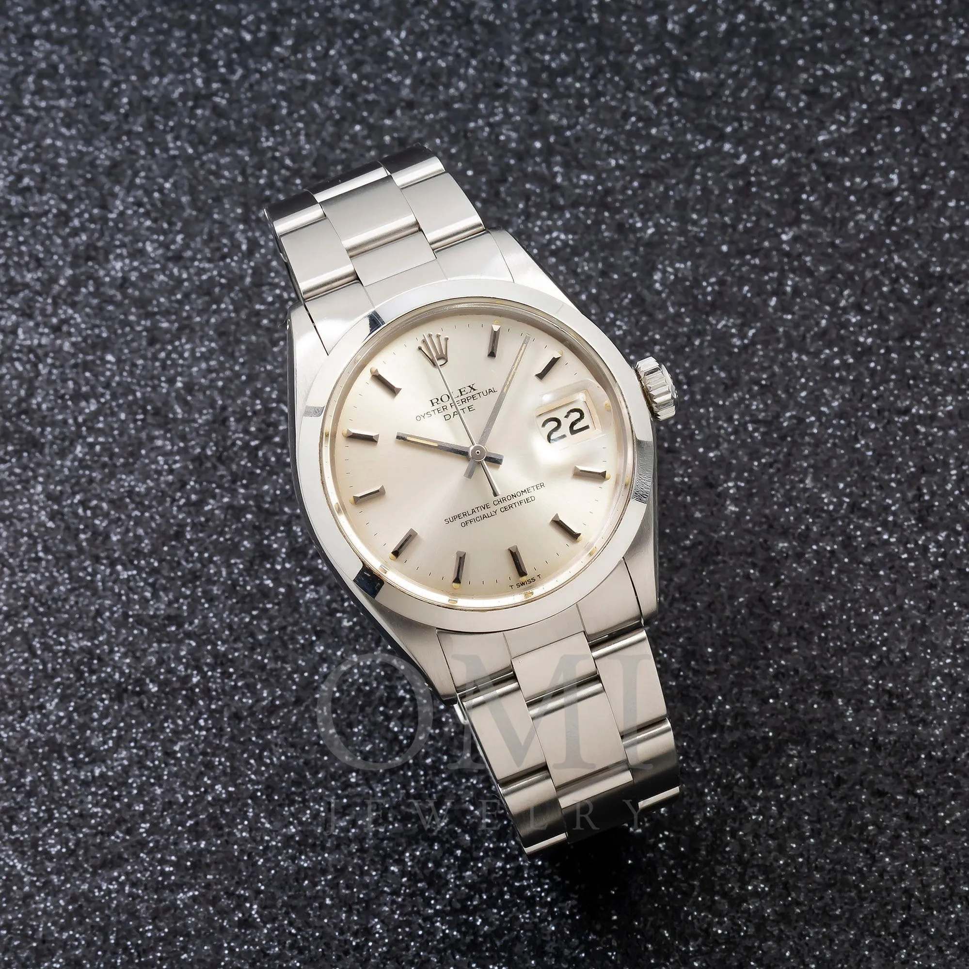 Rolex Oyster Perpetual Date 1500 34MM Silver Dial With Stainless Steel Oyster Bracelet