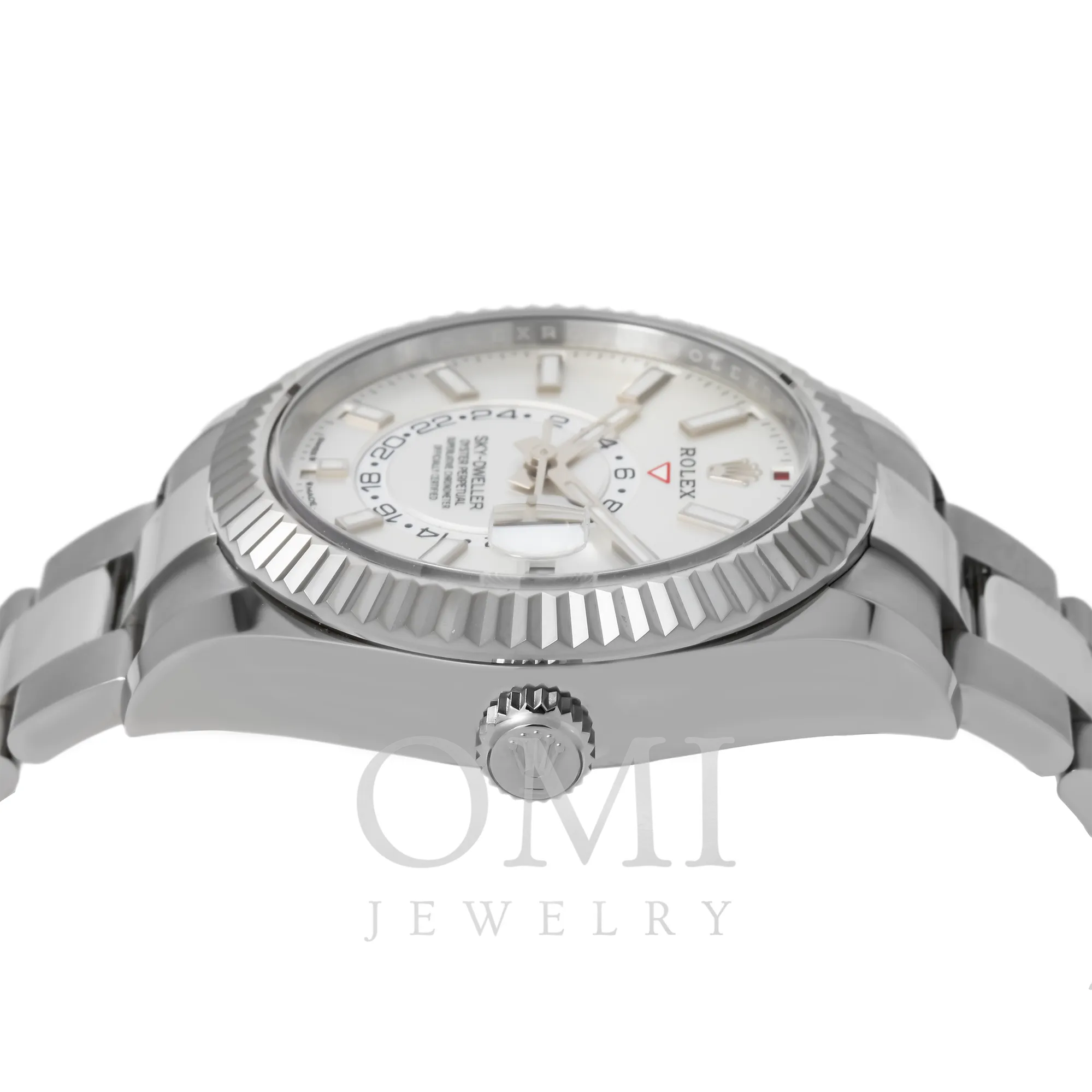 Rolex Oyster Perpetual Sky-Dweller  Automatic Chronometer 336934 42MM White Dial With Stainless Steel Jubilee Bracelet