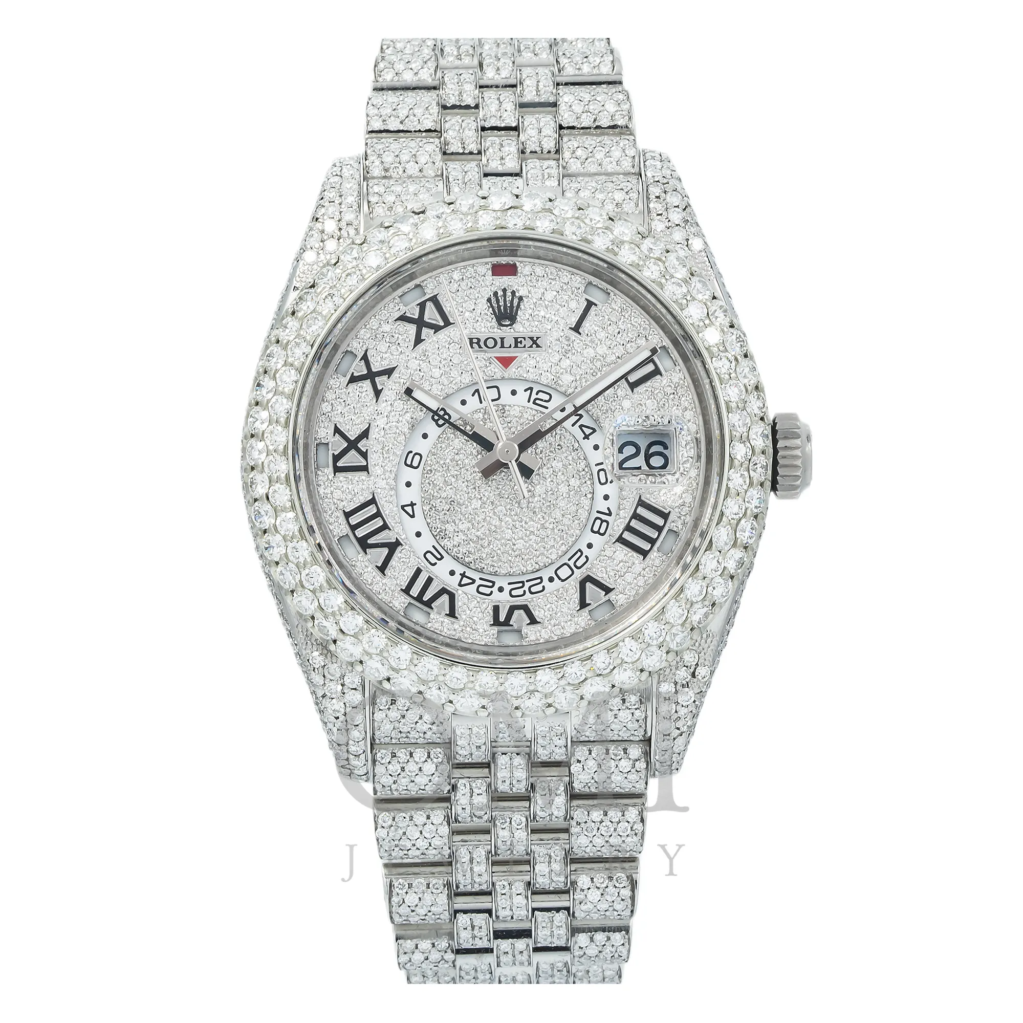 Rolex Sky-Dweller 326934 42MM Diamond Dial With Stainless Steel Jubilee Bracelet 21.75 CT