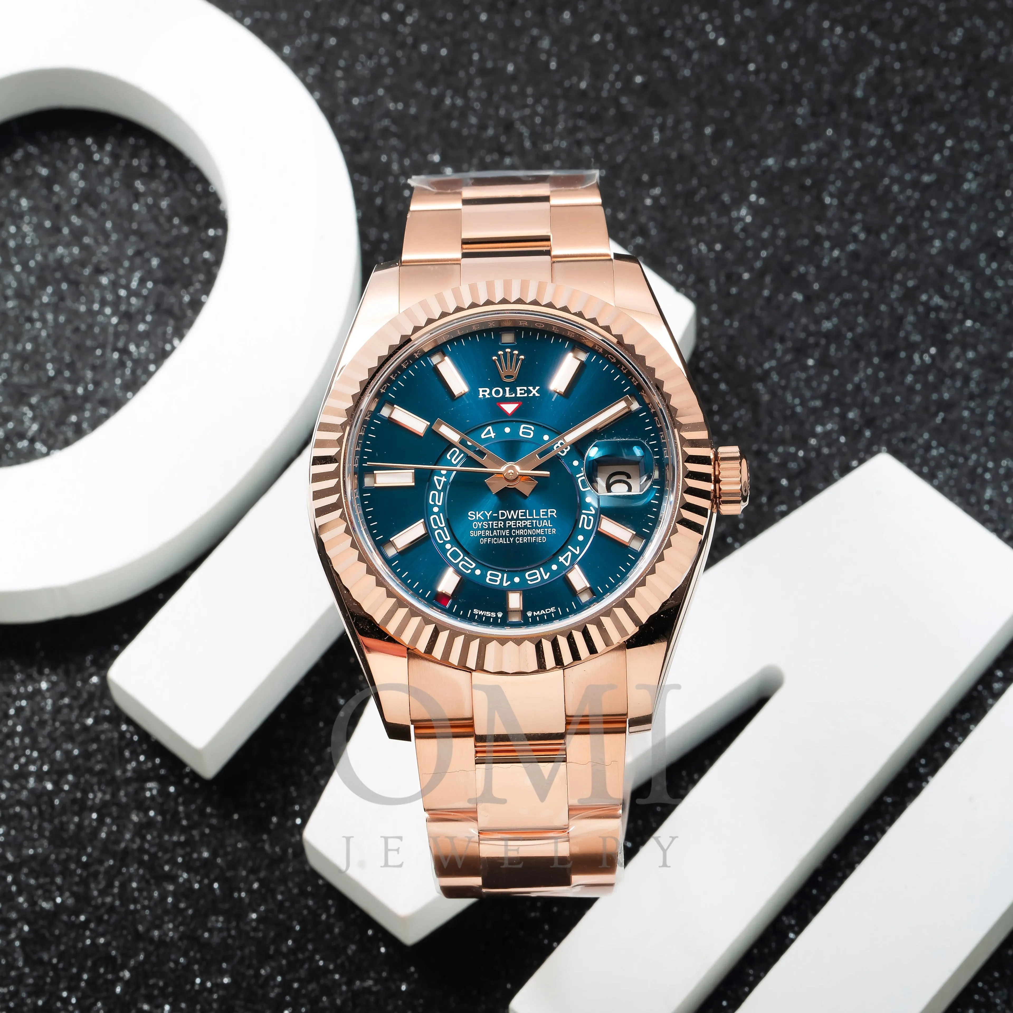 Rolex Sky-Dweller 336935 42MM Blue Dial With Rose Gold Oyster Bracelet