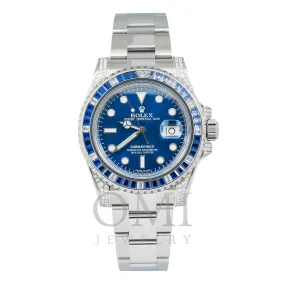 Rolex Submariner Date 116610LN 40MM Blue Dial With Diamond Lugs And Bezel