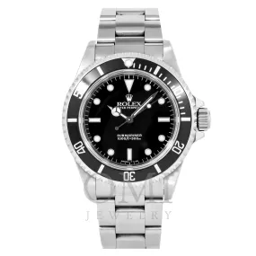 Rolex Submariner No Date Stainless Steel Black Dial & Aluminum Bezel Oyster Bracelet 14060.