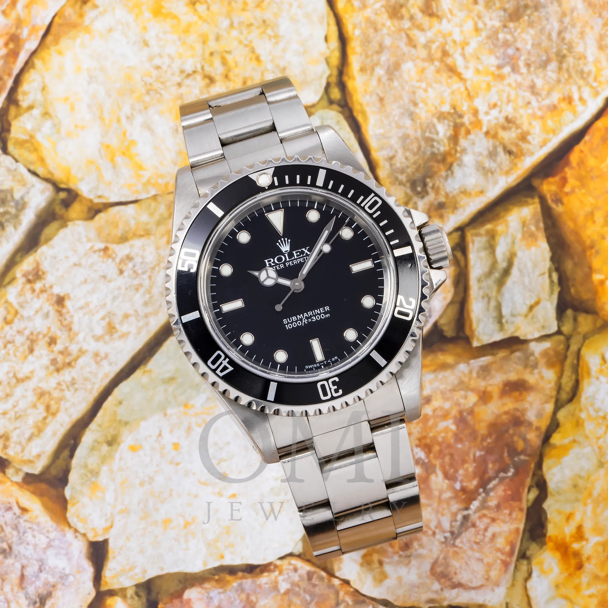 Rolex Submariner No Date Stainless Steel Black Dial & Aluminum Bezel Oyster Bracelet 14060.