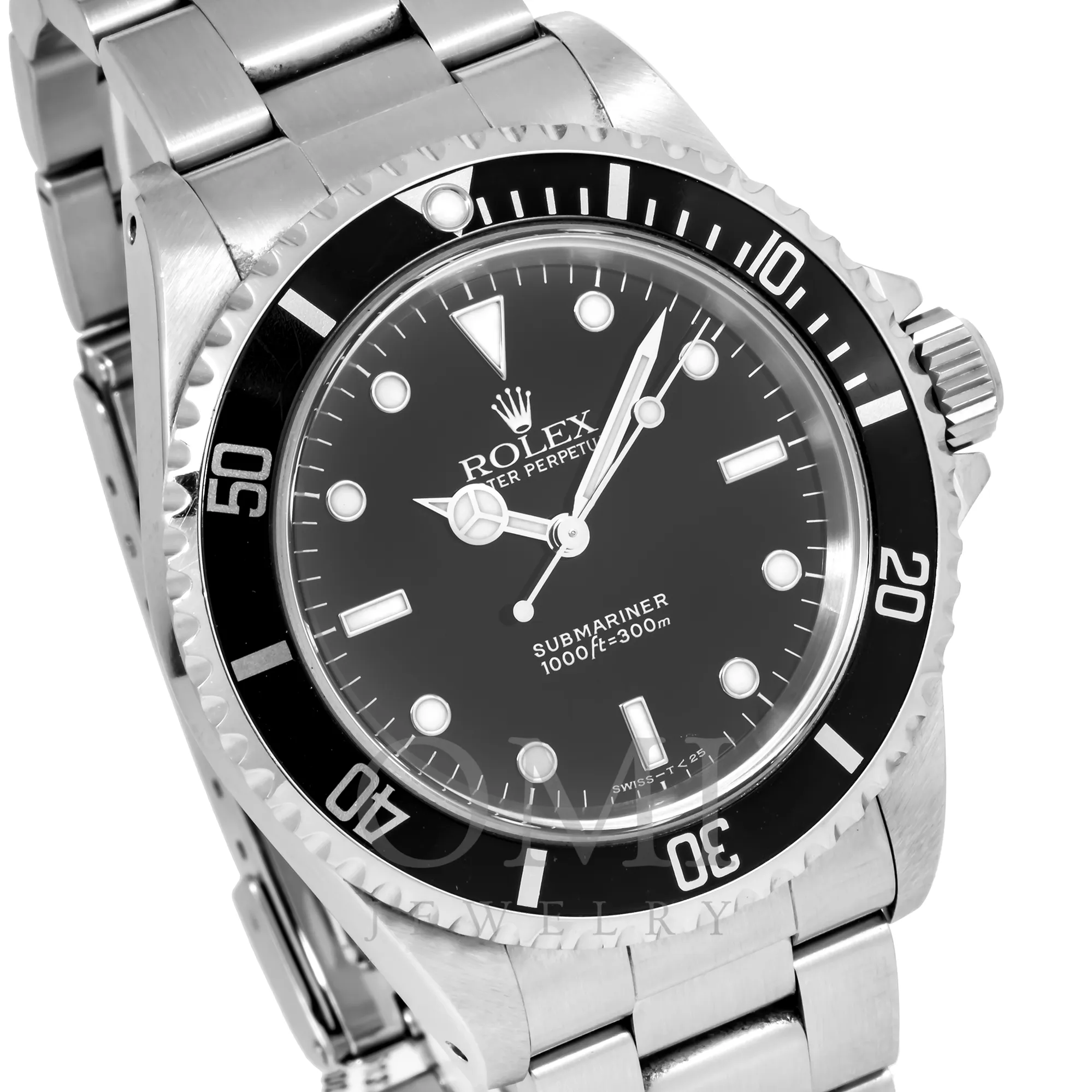 Rolex Submariner No Date Stainless Steel Black Dial & Aluminum Bezel Oyster Bracelet 14060.