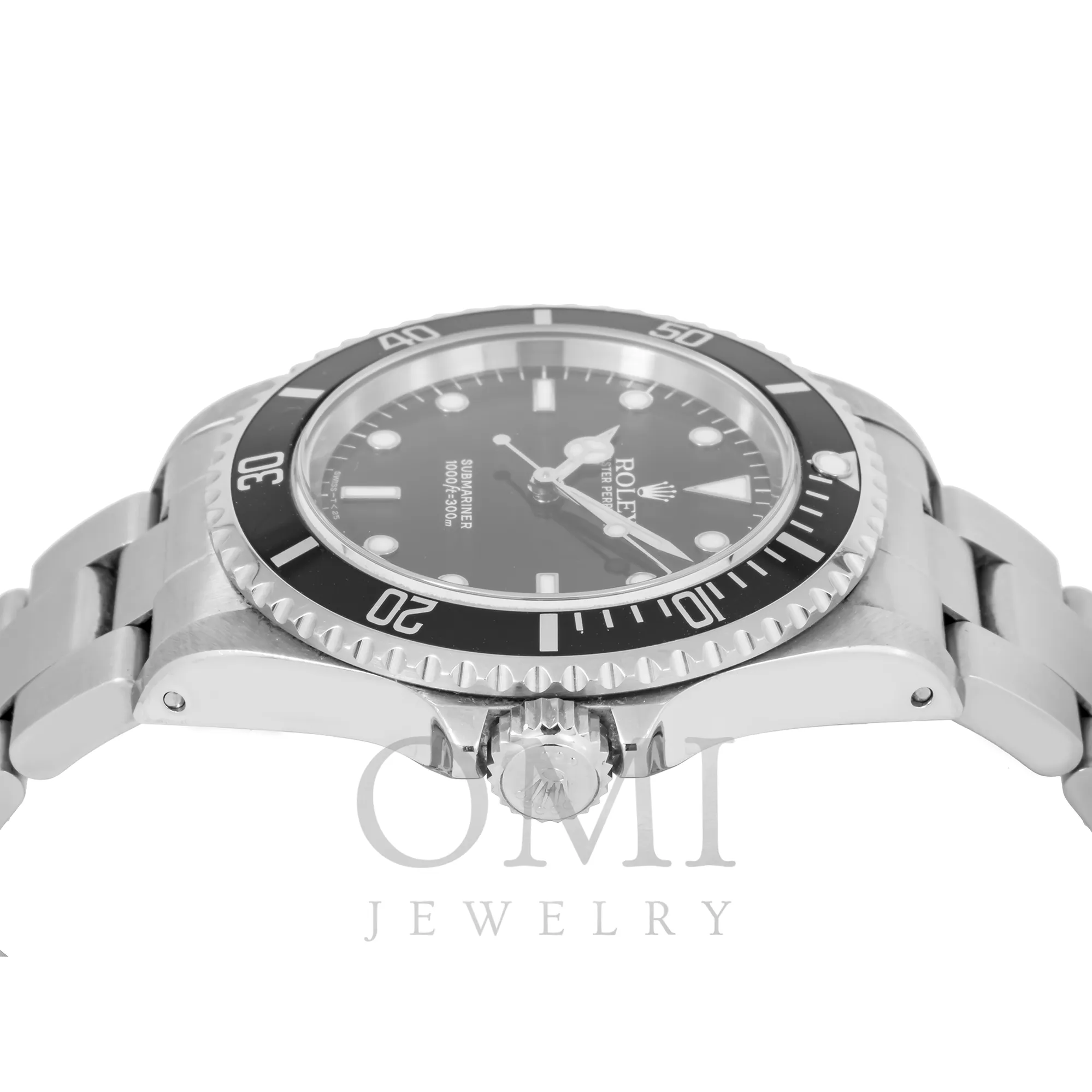 Rolex Submariner No Date Stainless Steel Black Dial & Aluminum Bezel Oyster Bracelet 14060.