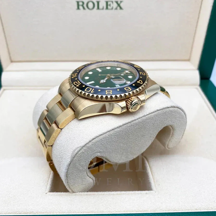 Rolex Yellow Gold GMT MASTER II 116718 40MM Watch With Yellow Gold Oyster Bracelet