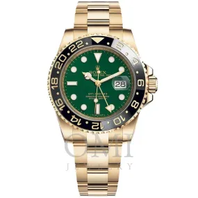 Rolex Yellow Gold GMT MASTER II 116718 40MM Watch With Yellow Gold Oyster Bracelet