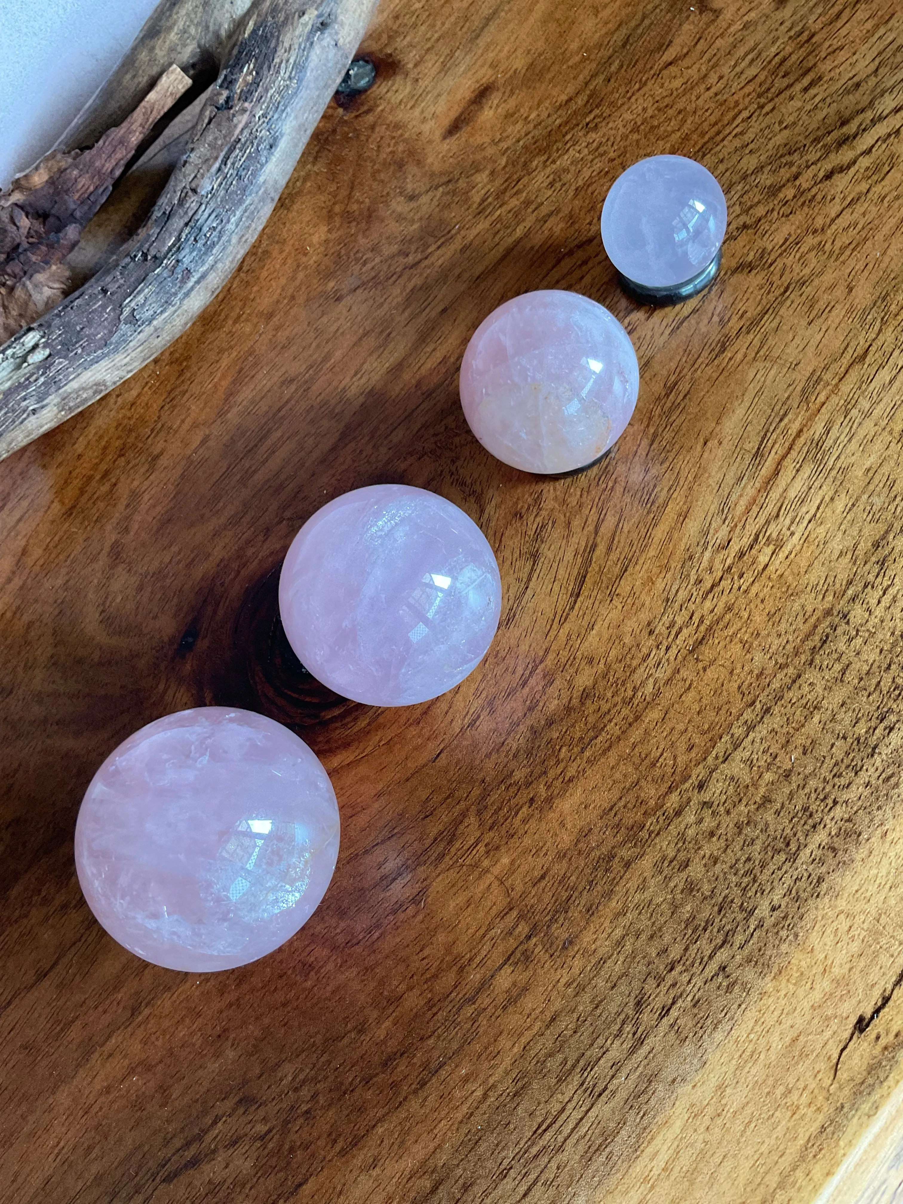 Rose Quartz Spheres