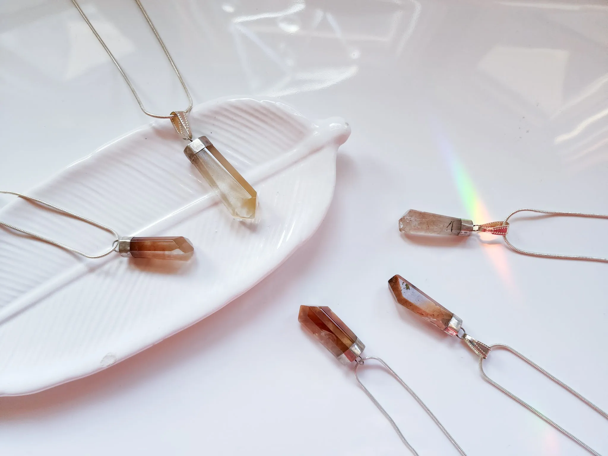 Rutilated Quartz Sterling Necklace