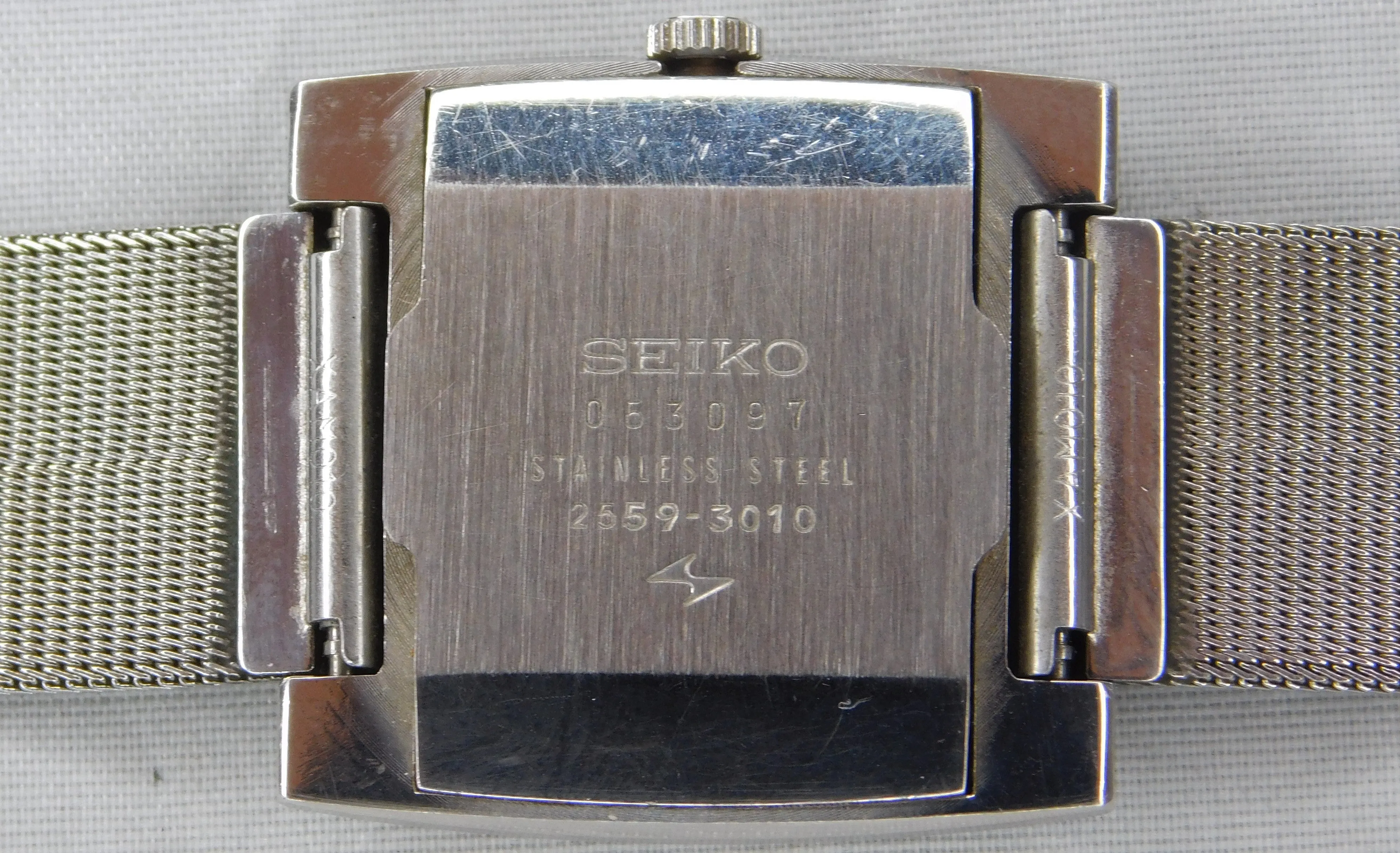 Seiko 2559-3010 Rare Vintage 1970 Stainless Steel Manual Wind Mens Watch....31mm