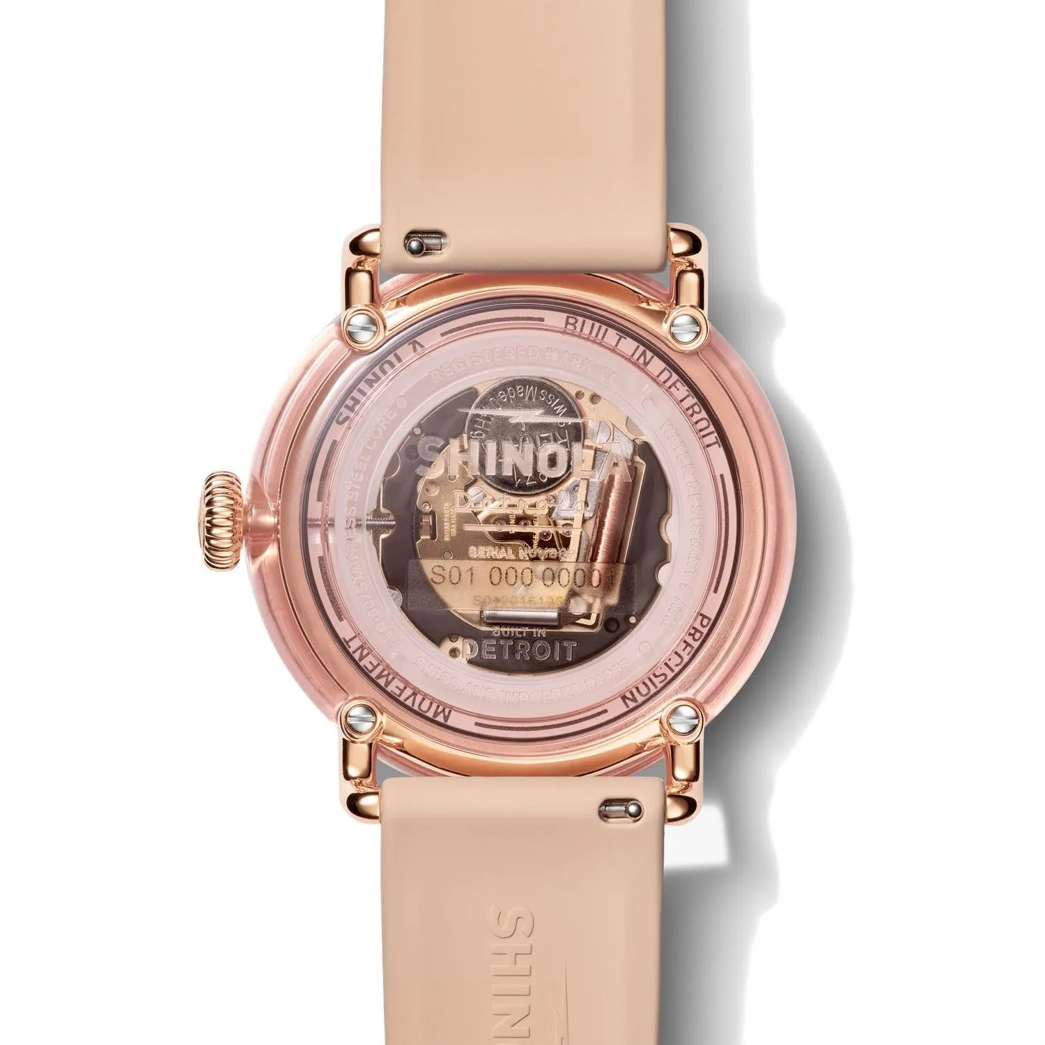 Shinola 43MM Detrola The Pinky Watch S0120161964