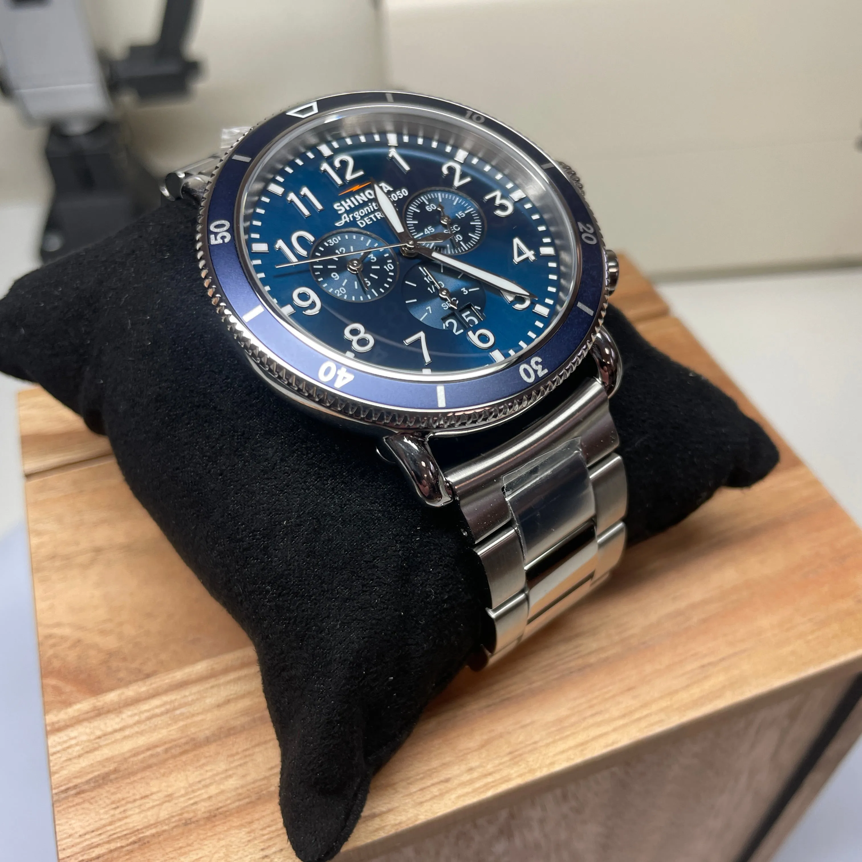 Shinola 48MM Runwell Sports Chrono Midnight Blue Dial Watch S0120231780