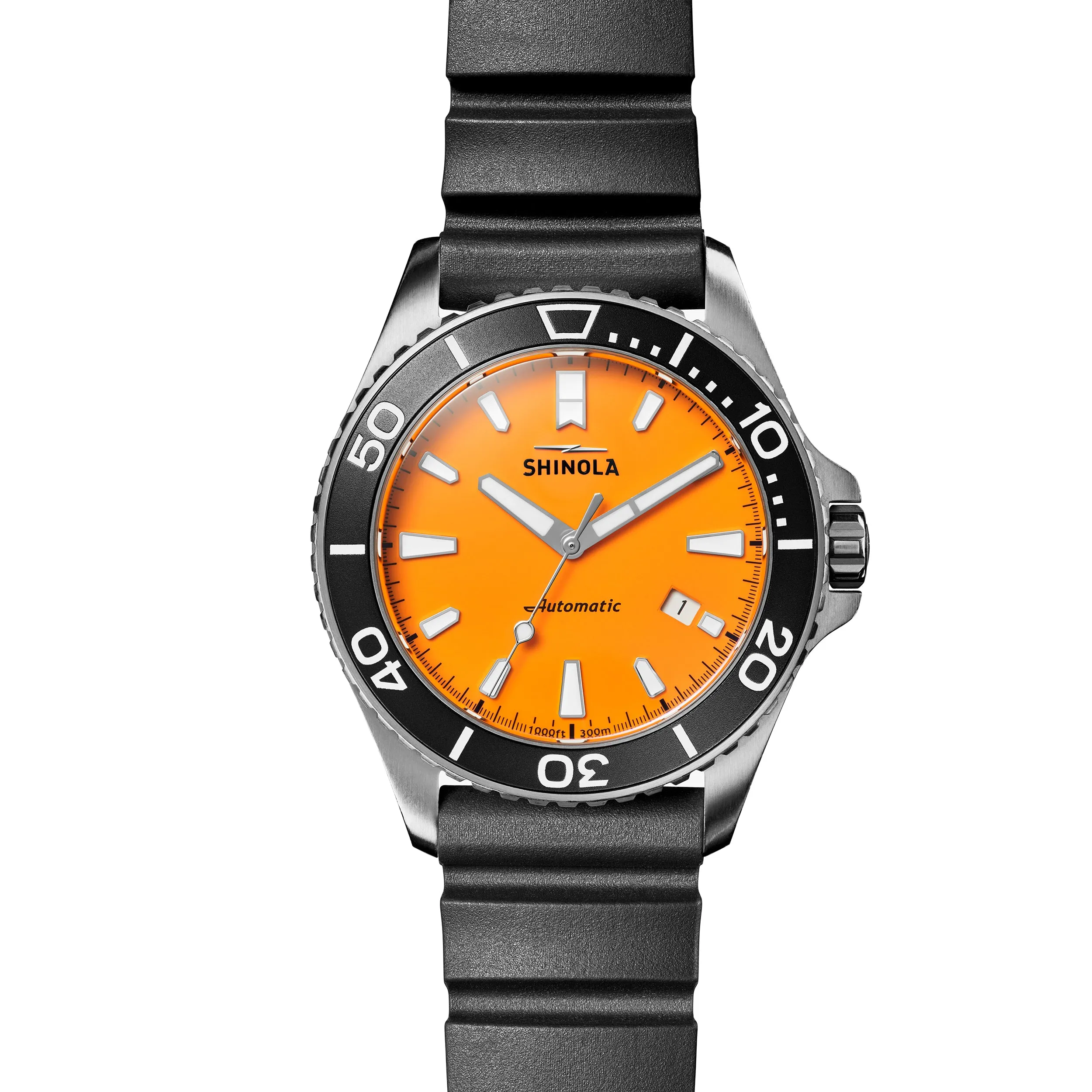 Shinola Lake Huron Monster Orange Automatic 43mm Watch S0120097180