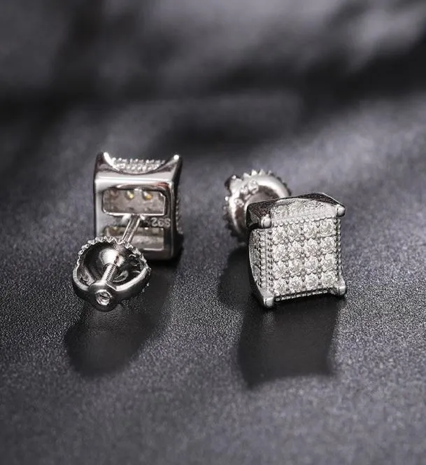 Square Cushion Stud Earring