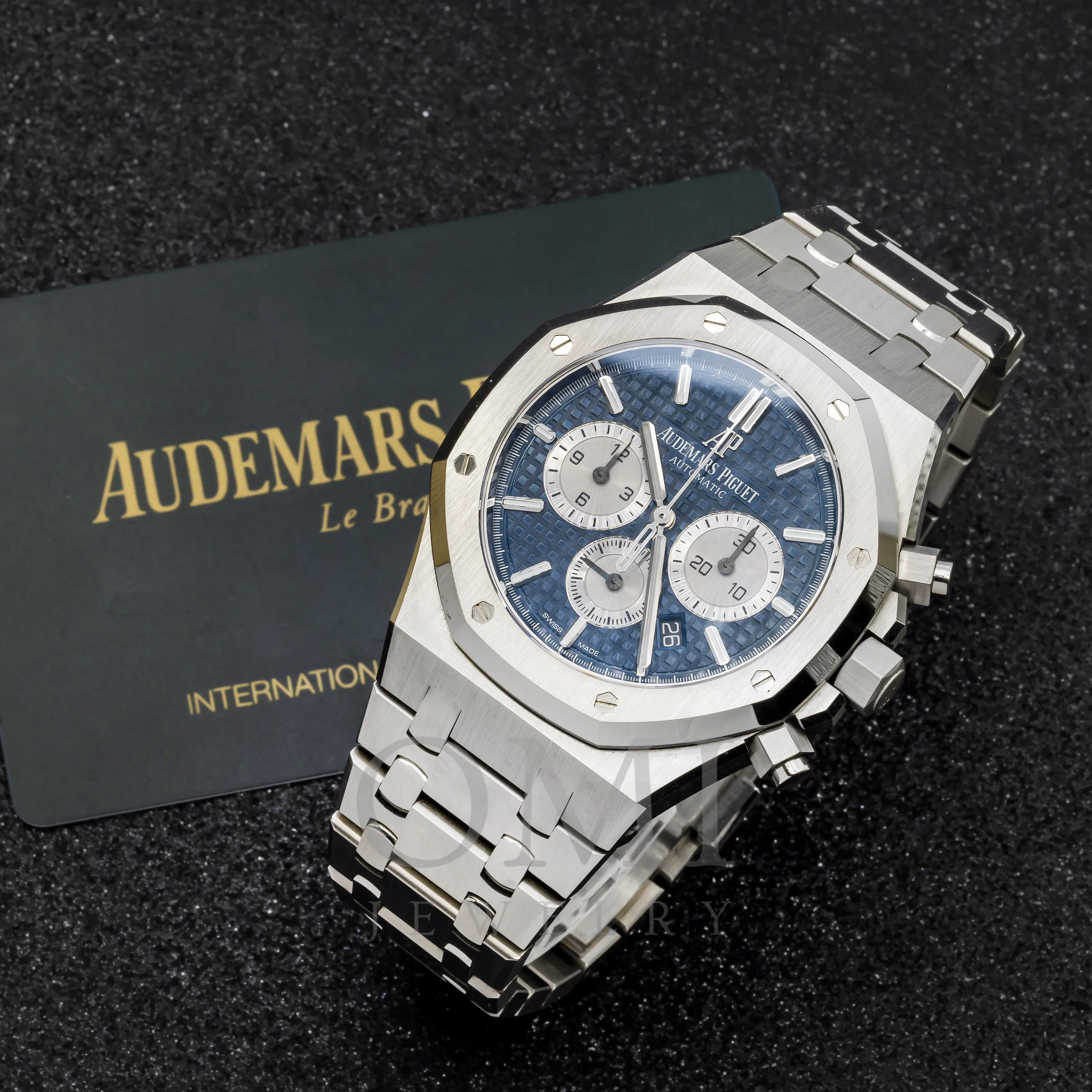 STAINLESS STEEL AUDEMARS PIGUET ROYAL OAK SELFWINDING CHRONOGRAPH 41MM BLACK DIAL 26331ST