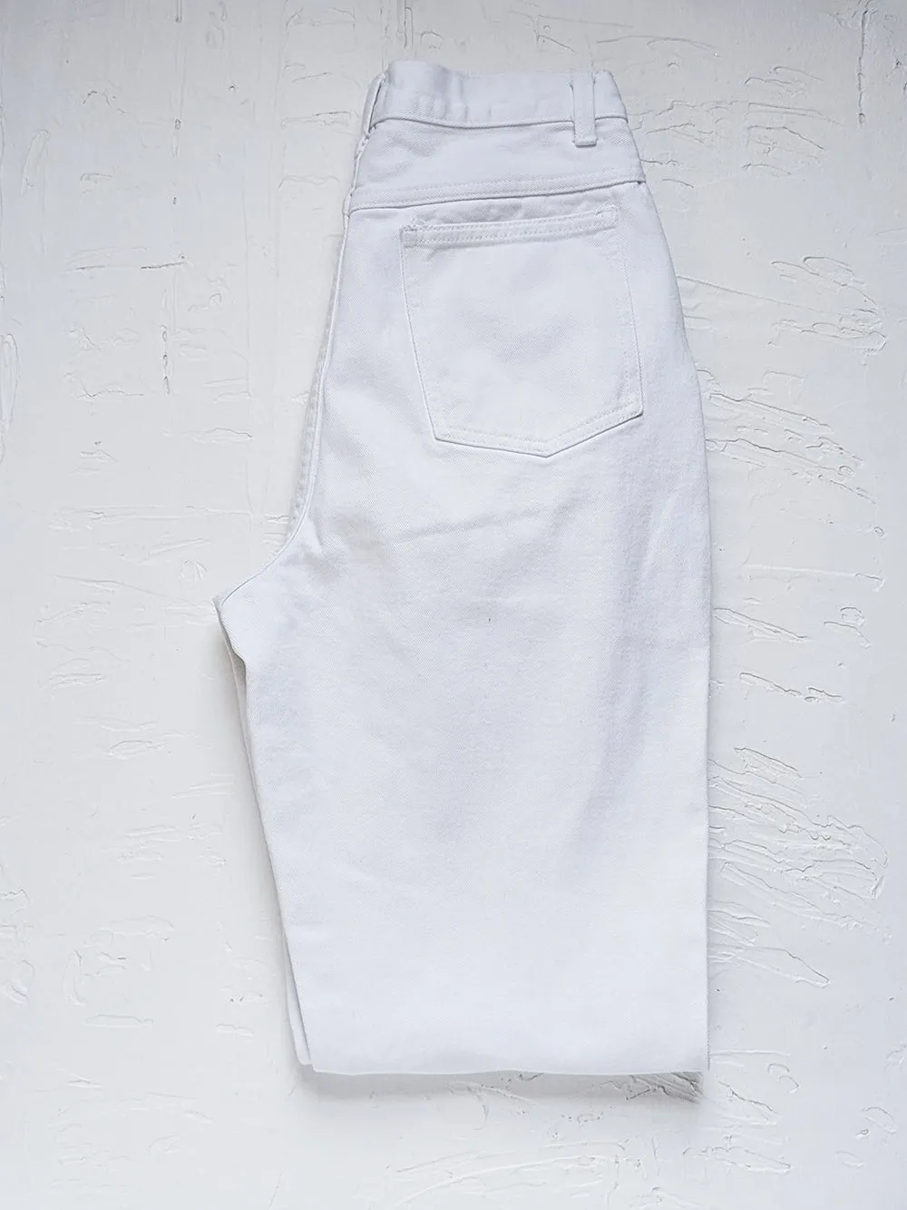 Stefano Ultra High Rise White Jeans