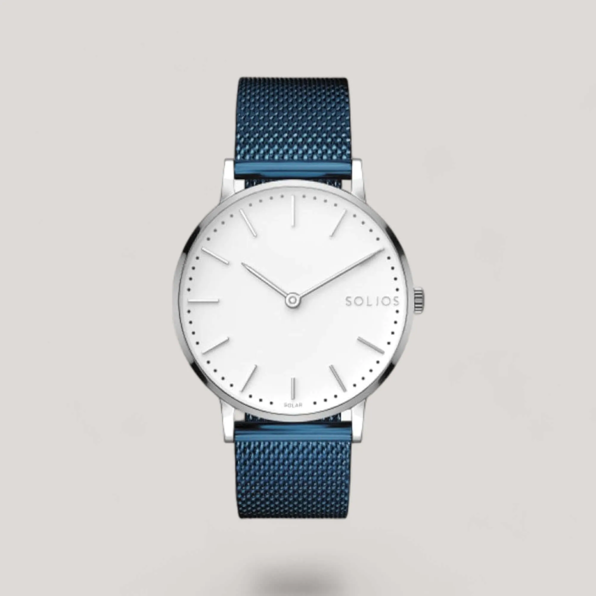 The Solar Classic | White Dial - Silver Case